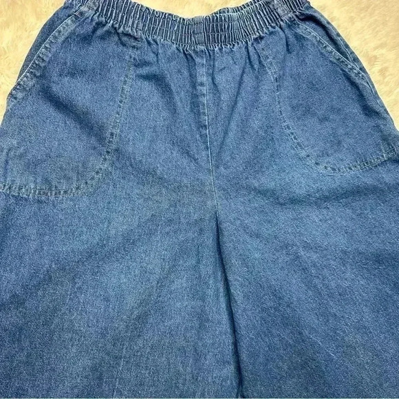 Koret City Blues Vintage Crop Jeans Extra Wide Leg Medium Wash Size 14 - Picture 4 of 16